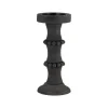 Candle Holders-Kirkland's Home Antique Beaded Column Candle Holder, 11 In. Black