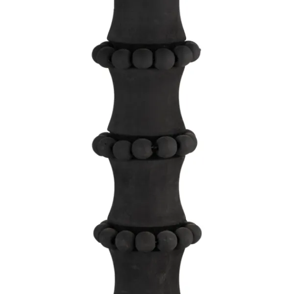 Candle Holders-Kirkland's Home Antique Beaded Column Candle Holder, 13 In. Black
