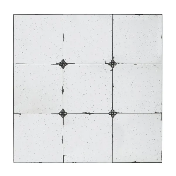 Decorative Mirrors-Kirkland's Home Antique Black Floral Panel Square Mirror