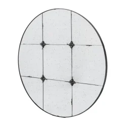 Decorative Mirrors-Kirkland's Home Antique Black Floral Panel Round Mirror