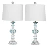 Table Lamps-Kirkland's Home Antique Blue Candlestick Table Lamps, Set Of 2 Blue/White