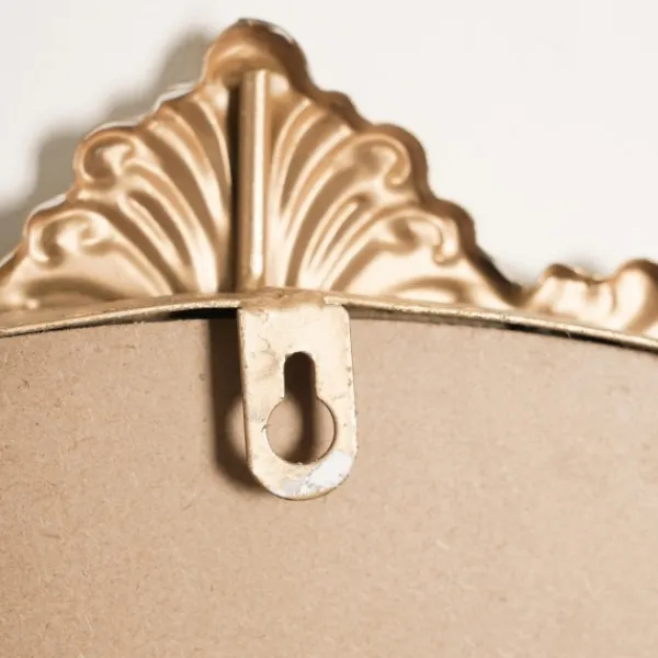 Decorative Mirrors-Kirkland's Home Antique Brass Metal Ornate Round Mirror