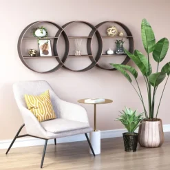 Shelves-Kirkland's Home Antique Copper Guzzo Wall Shelf