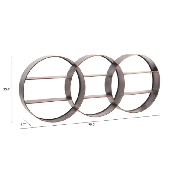 Shelves-Kirkland's Home Antique Copper Guzzo Wall Shelf