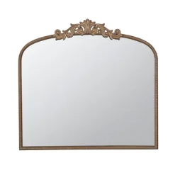 Decorative Mirrors-Kirkland's Home Antique Gold Studded Floral Scroll Mirror