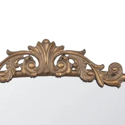 Decorative Mirrors-Kirkland's Home Antique Gold Studded Floral Scroll Mirror