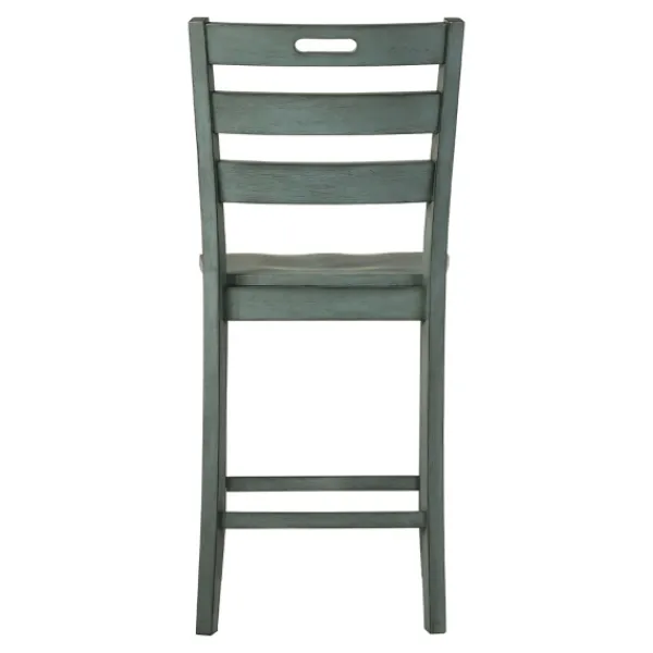 Bar Stools & Counter Height Stools-Kirkland's Home Antique Ladder Counter Stools, Set Of 2 Green