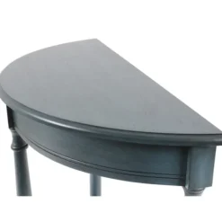 Console Tables-Kirkland's Home Antique Navy Half Round Console Table Blue