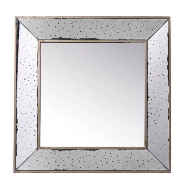 Decorative Mirrors-Kirkland's Home Antique Silver Glass Square Frame Mirror