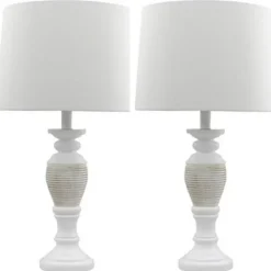 Table Lamps-Kirkland's Home Antique Spun Center Table Lamps, Set Of 2 Ivory