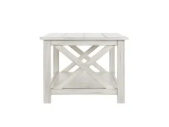Coffee Tables-Kirkland's Home Antique Washed Wood Coffee Table White