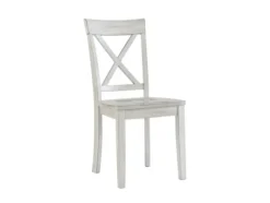 Dining Chairs-Kirkland's Home Antique Washed Wood Dining Chairs, Set Of 2 White