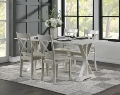 Dining Chairs-Kirkland's Home Antique Washed Wood Dining Chairs, Set Of 2 White