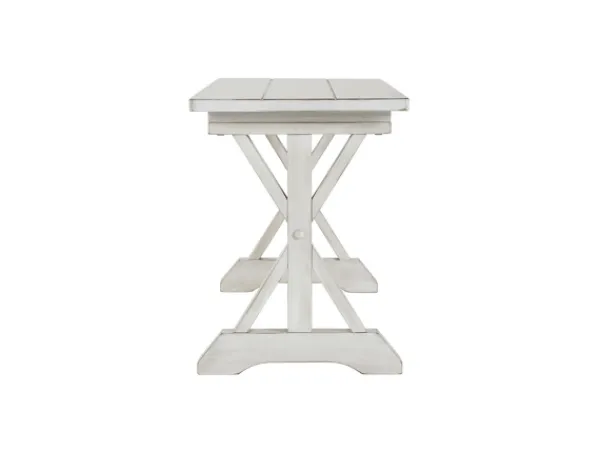 Benches & Ottomans-Kirkland's Home Antique Washed Wood Dining Bench White