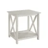 Accent & End Tables-Kirkland's Home Antique Washed Wood Square Side Table White