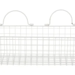 Wall Storage-Kirkland's Home Antique White 2-Pc. Long Wire Basket Set, 17 In.