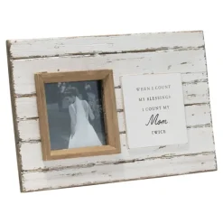 Picture Frames-Kirkland's Home Antique White Wooden Mom Picture Frame