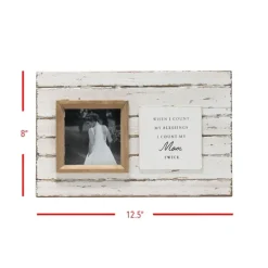 Picture Frames-Kirkland's Home Antique White Wooden Mom Picture Frame