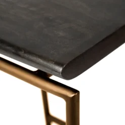 Bar Stools & Counter Height Stools-Kirkland's Home Antiqued Gold Frame Modern Bar Stool Gold/Brown
