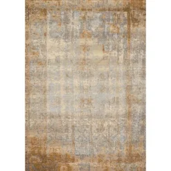Outdoor Rugs-Kirkland's Home Antiqued Ivory Copper Outdoor Area Rug, 7X11 Yellow/Ivory