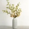 Arrangements & Greenery-Kirkland's Home Antiqued Leaves Arrangement In White Vase Green/White