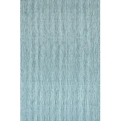 Outdoor Rugs-Kirkland's Home Aqua Intertwine Indoor/Outdoorr Area Rug, 6X9 Blue