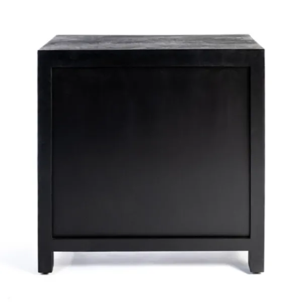 Cabinets & Sideboards-Kirkland's Home Arch Cane And Wood Cabinet Black