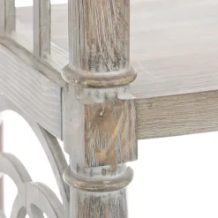 Entryway Furniture-Kirkland's Home Arch Sides Cathedral Console Table White