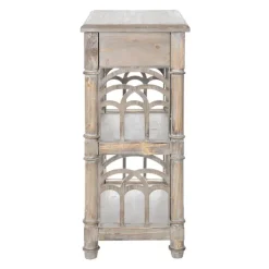 Accent & End Tables-Kirkland's Home Arch Sides Cathedral Side Table Tan