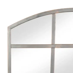 Decorative Mirrors-Kirkland's Home Arched Windowpane Wall Mirror Gray