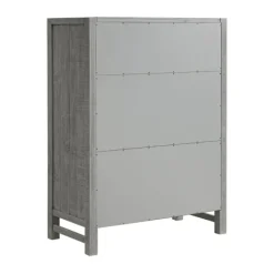 Dressers & Chests-Kirkland's Home Arden Wood 5-Drawer Chest Gray