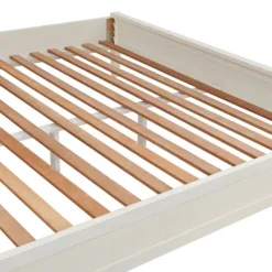 Beds & Headboards-Kirkland's Home Arden Wood Panel King Bed White