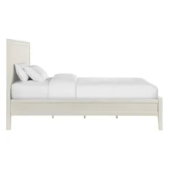 Beds & Headboards-Kirkland's Home Arden Wood Panel King Bed White