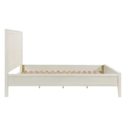 Beds & Headboards-Kirkland's Home Arden Wood Panel King Bed White