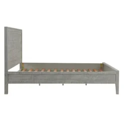 Beds & Headboards-Kirkland's Home Arden Wood Panel King Bed Gray