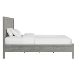 Beds & Headboards-Kirkland's Home Arden Wood Panel King Bed Gray