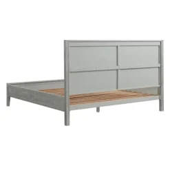 Beds & Headboards-Kirkland's Home Arden Wood Panel King Bed Gray
