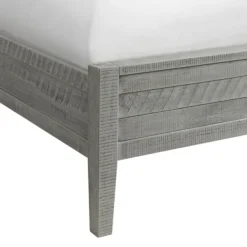 Beds & Headboards-Kirkland's Home Arden Wood Panel Queen Bed Gray
