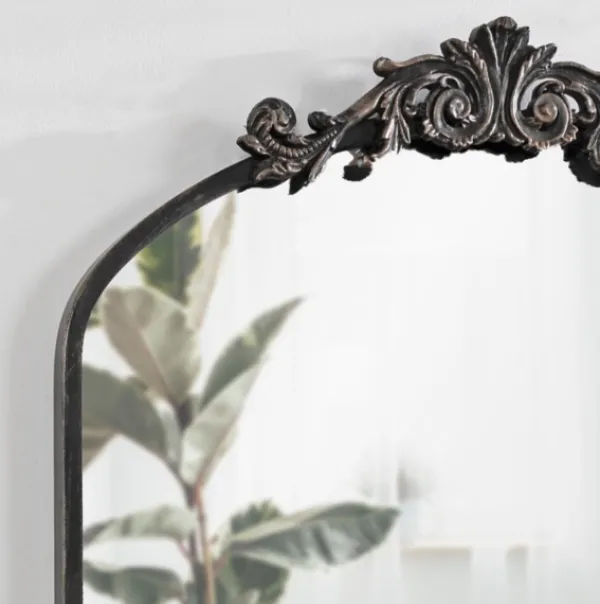 Decorative Mirrors-Kirkland's Home Arendahl Arched Mirror, 24X36 In. Black