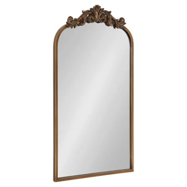 Decorative Mirrors-Kirkland's Home Arendahl Arched Mirror, 19X31 In. Gold