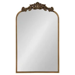 Decorative Mirrors-Kirkland's Home Arendahl Arched Mirror, 19X31 In. Gold