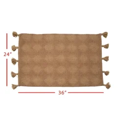 Outdoor Rugs-Kirkland's Home Artisanal Geometric Outdoor Scatter Rug Brown