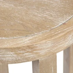 Accent & End Tables-Kirkland's Home Ash Rat Round Martha Stewart Accent Table Tan