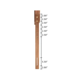 Beds & Headboards-Kirkland's Home Ash Walnut Wood Panel Queen Headboard Brown