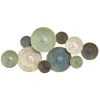 Wall Plaques-Kirkland's Home Asheville Textured Plates Metal Wall Plaque Blue/Green/Brown