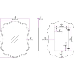 Decorative Mirrors-Kirkland's Home Ashley Scallop Edge Beveled Mirror
