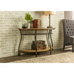 Console Tables-Kirkland's Home Ashlie Curved 2-Tier Console Table