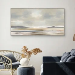 Canvas Art-Kirkland's Home At Peace Framed Canvas Art Print Gray