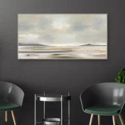 Canvas Art-Kirkland's Home At Peace Framed Canvas Art Print Gray