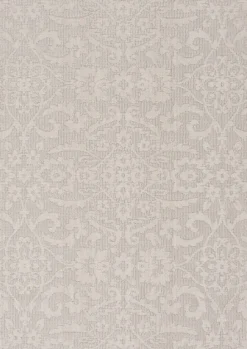 Outdoor Rugs-Kirkland's Home Auckland Damask Outdoor Area Rug, 5X7 Gray